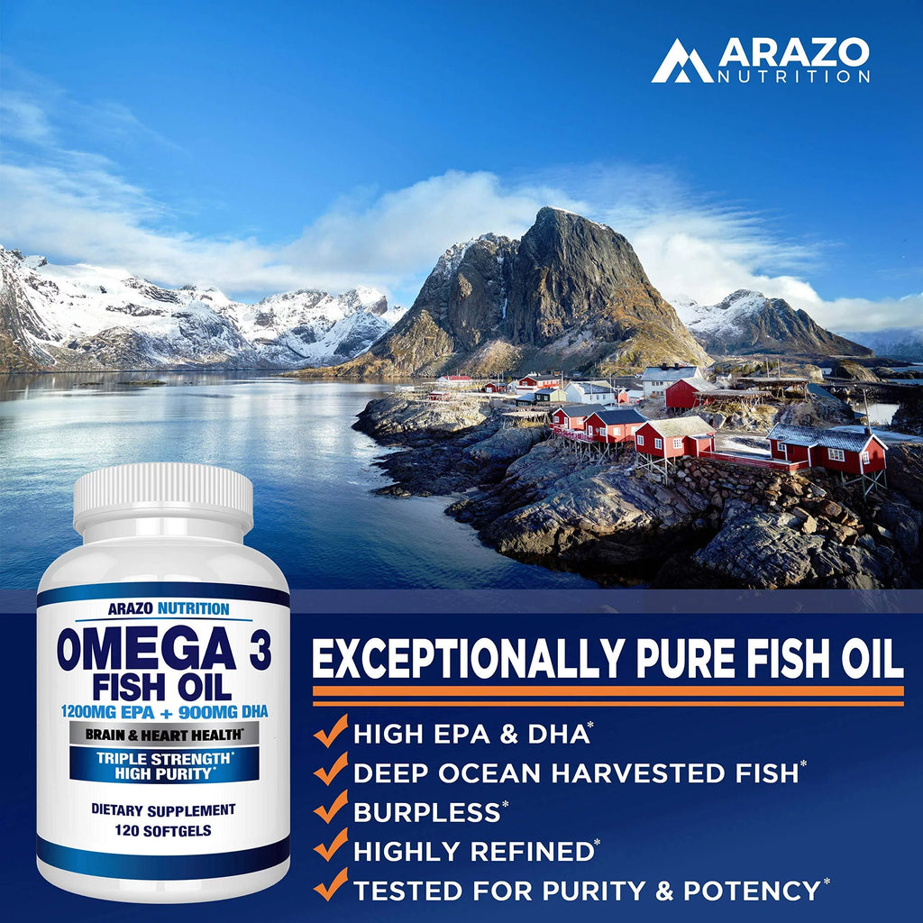 Omega 3 Fish Oil 2250mg High EPA 1200mg DHA 900mg Q694