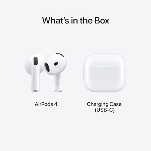 Apple AirPods 4 Wireless Earbuds with USB-C Charging Case N62593