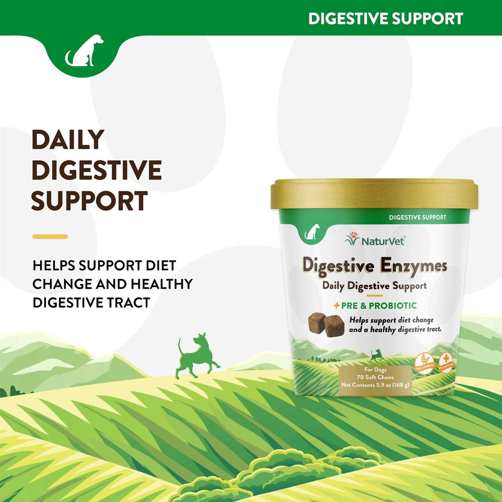 NaturVet Digestive Enzymes for Dogs & Cats Z678