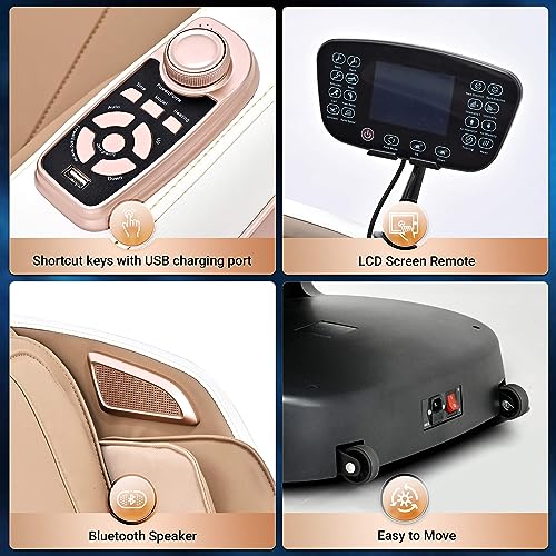 Full Body Zero Gravity Shiatsu Massage Chair with Heat, Black B29247
