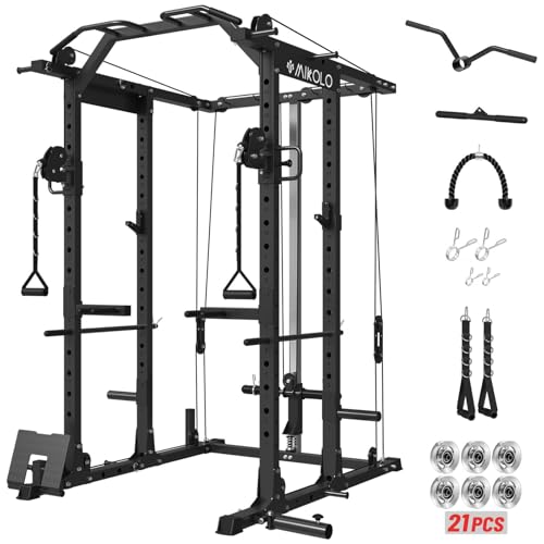 Mikolo Power Cage with Cable Crossover and LAT Pull Down System, 1500LBS I14340