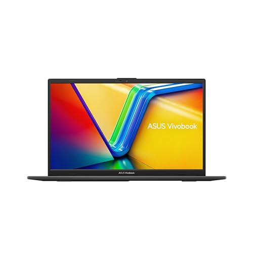 ASUS Vivobook Go 15.6” FHD Slim Laptop, AMD Ryzen 3 7320U Quad Core Processor, 8GB DDR5 RAM, 256GB SSD, Windows 11 Home, Fast Charging, Webcam Sheild, Military Grade Durability, Black, E1504FA-AB34