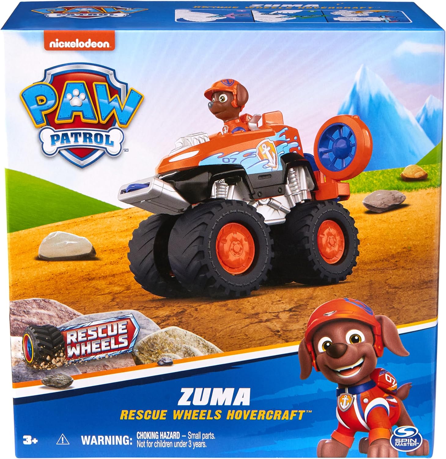 Paw Patrol Rescue Wheels Zuma's Hovercraft Toy Truck with Projectile Launcher L194564