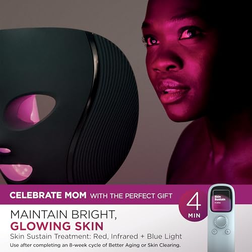 Shark CryoGlow LED Face Mask with Red & Blue Light Therapy, FW312 W545