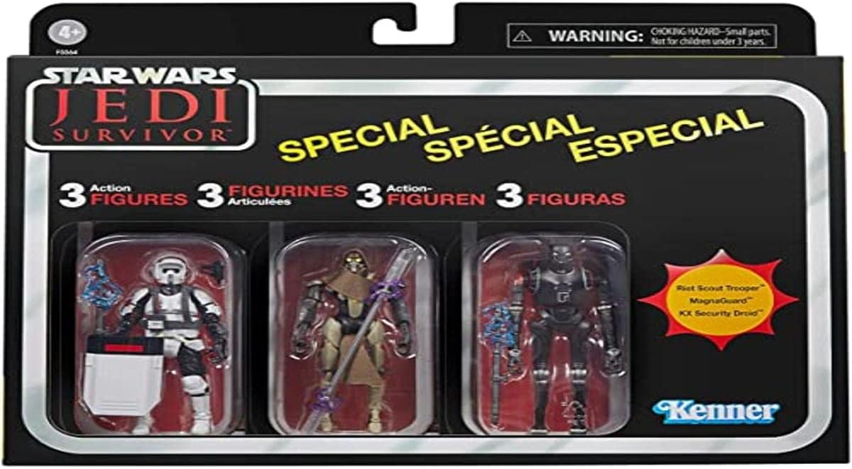 Hasbro Star Wars The Vintage Collection Gaming Greats Jedi: Survivor 3 3/4-Inch Scale Action Figures 3-Pack (F5564)