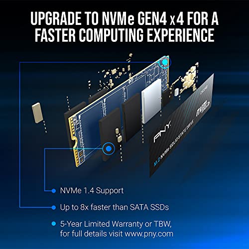 PNY CS2240 1TB M.2 NVMe Gen4 Internal SSD W29340