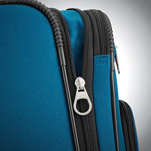American Tourister Pop Max Softside Luggage 3-Piece Set with Spinner Wheels, Purple R70056