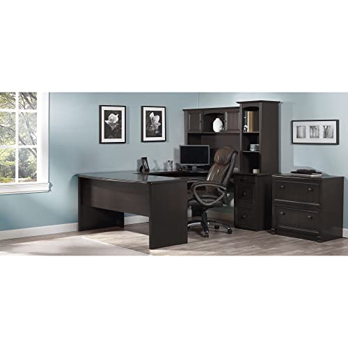 Realspace Broadstreet 65"W U-Shaped Executive Desk, Walnut I77712
