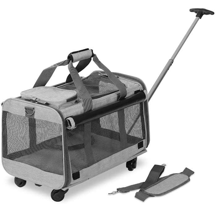Kopeks Pet Carrier with Detachable Wheels for Small and Medium Dogs Cats - Pet Supplies online store