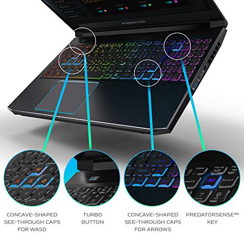 Acer Predator Helios 300 Gaming Laptop, i7-10750H, RTX 2060, 15.6" 144Hz T61100