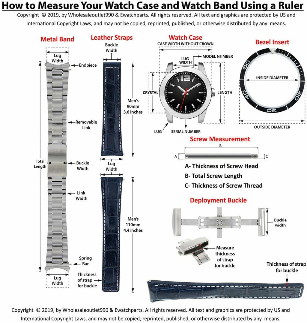Ewatchparts 20MM Jubilee Watch Band Compatible with Rolex Datejust Z1296