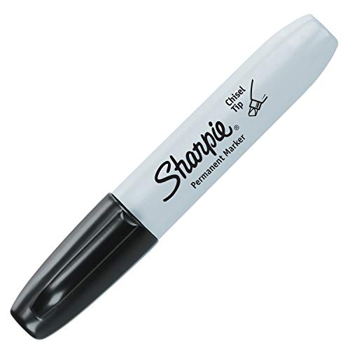 Sharpie Permanent Markers Chisel Tip Black 2 Count J3559