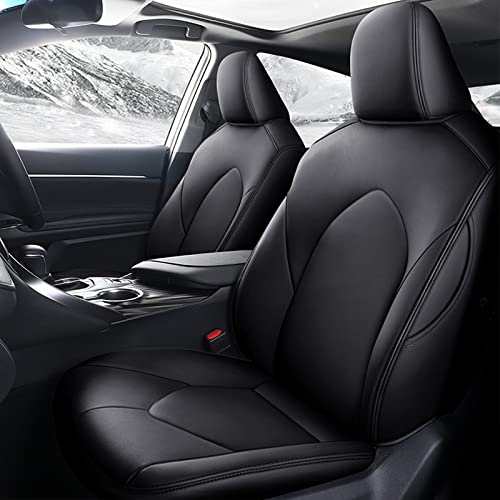 Car Seat Cover for Toyota Camry (XLE,XLE V6,XSE,XSE V6) 2018 2019 2020 2021 2022 2023 2024 Full Set Black