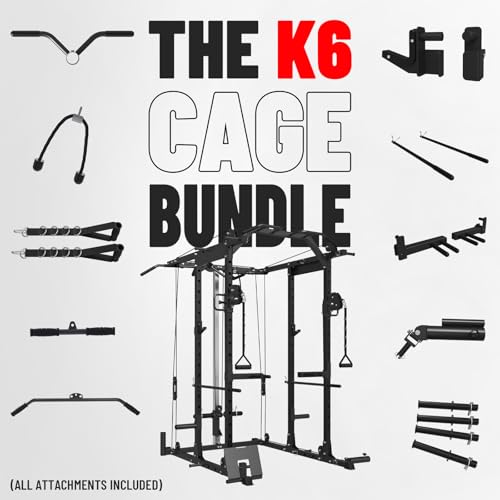 Mikolo Power Cage with Cable Crossover and LAT Pull Down System, 1500LBS I14340