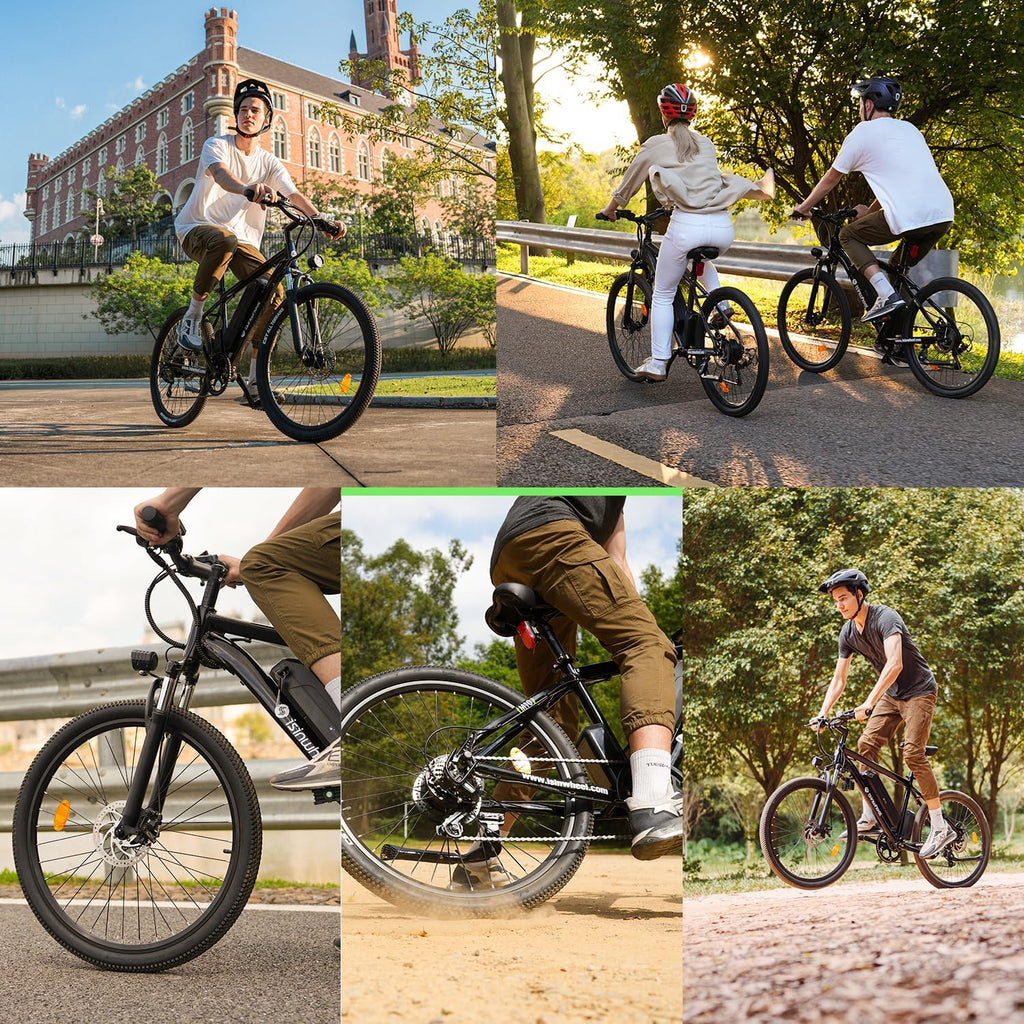 isinwheel M10 Electric Bike for Adults with Removable Battery, 500W Motor, 26" Tires M7371