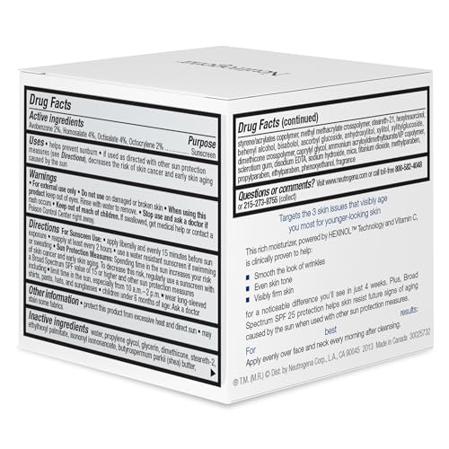Neutrogena Triple Age Repair Anti-Aging Facial Moisturizer SPF 25 with Vitamin C, 1.7 oz G54138