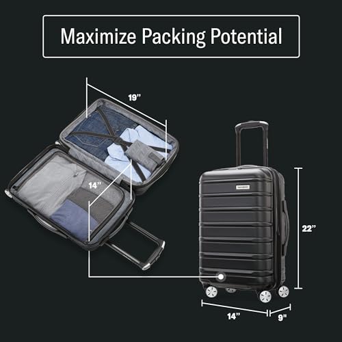 Samsonite Omni 2 Hardside Expandable Luggage 2-Piece Set, Lagoon Blue Q67173