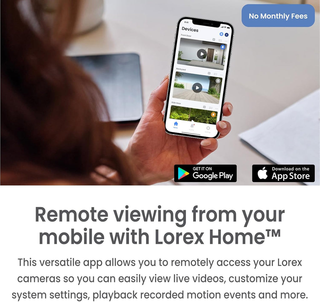 Lorex Fusion 4K 12-Channel 2TB DVR with 2 WiFi 6 Cameras A4303