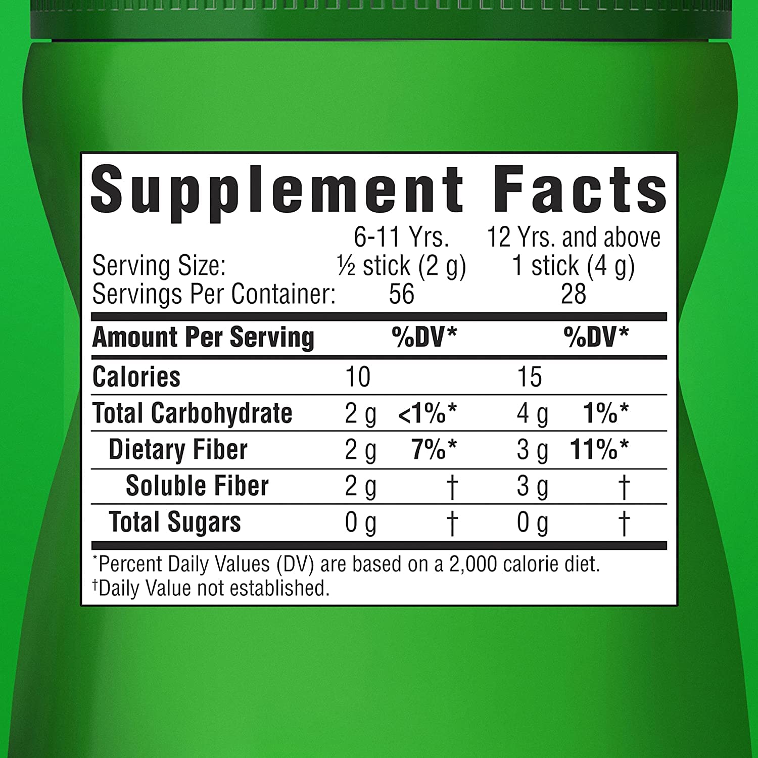 Benefiber Taste-Free Sugar-Free Fiber Supplement Stick Packs, 28 Count (6 Pack) I73809