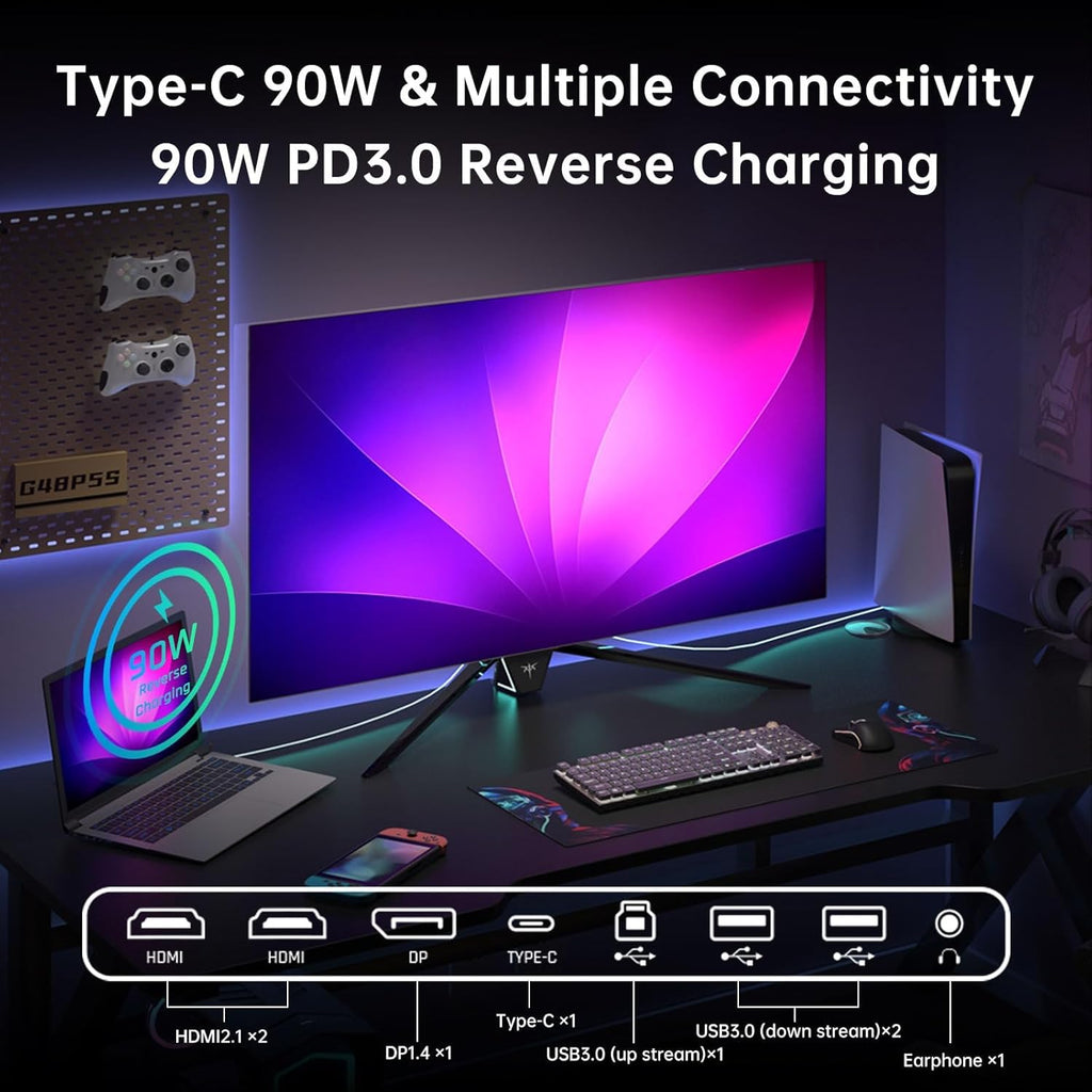 KTC 48 Inch 4K OLED Gaming Monitor, 138Hz, 0.1ms GTG E21323