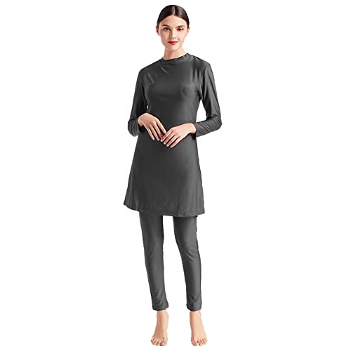 OBEEII Women's Muslim Swimwear Full Coverage Long Sleeve Burkini Q285820