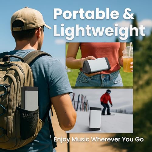 OontZ Angle 3 Portable Bluetooth 5.4 Speaker, IPX5 Water-Resistant, Black V1239