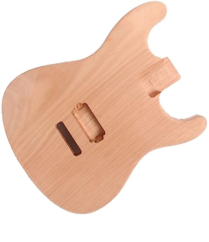 Electric Guitar Body Blank Mahogany wood Electric Guitar Body Unfinished DIY Project For ST Guitar body Replacement (Model 2)