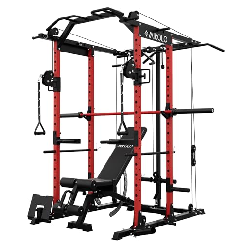 Mikolo Power Cage with Cable Crossover and LAT Pull Down System, 1500LBS I14340