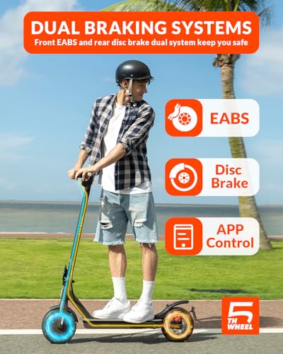 5TH WHEEL V30PRO Electric Scooter, 10" Solid Tires, 350W Motor, Foldable Commuter M94859