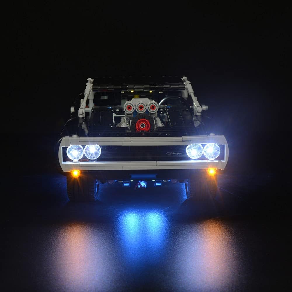 Kyglaring LED Lighting Kit for Technic Fast & Furious Dom's Dodge Charger Lego 42111 G59628