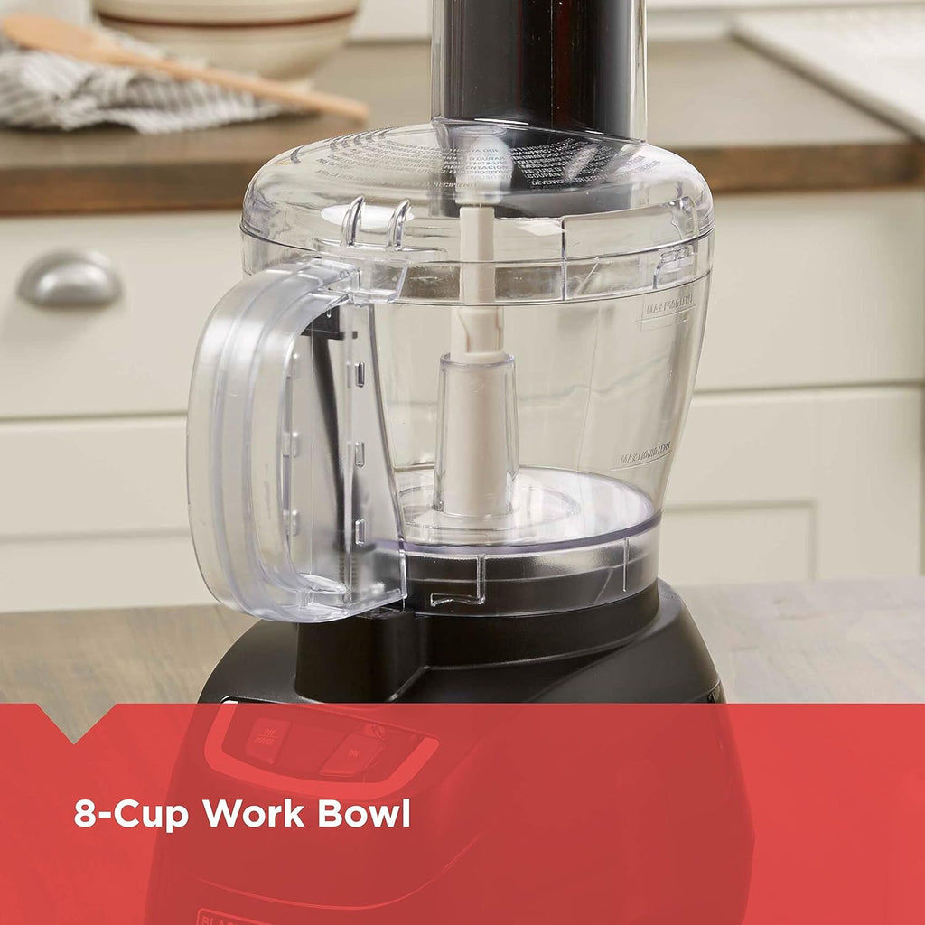 BLACK+DECKER FP1600B 8-Cup Food Processor, Stainless Steel Blade, Black C823463