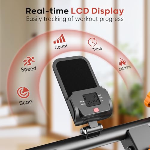 Foldable Stair Stepper Machine with Adjustable Handlebar for Home Gym E5858