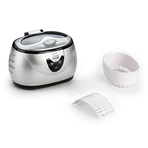 UKOKE 3800S Professional Ultrasonic Jewelry Cleaner, 0.6L Portable for Glasses, Rings, Watches C10519