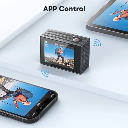 AKASO EK7000 4K30fps Action Camera with 128GB MicroSDXC Card Bundle N9066