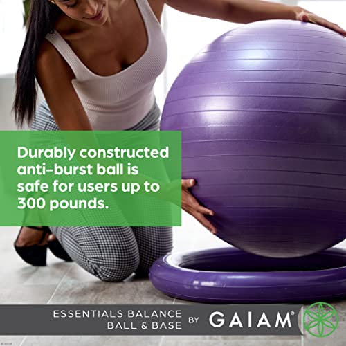 Balance Ball & Base Kit, 65cm Yoga Ball Chair with Pump S663305