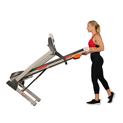 Sunny Health & Fitness Smart WiFi Treadmill, Compact Foldable with Incline E91799