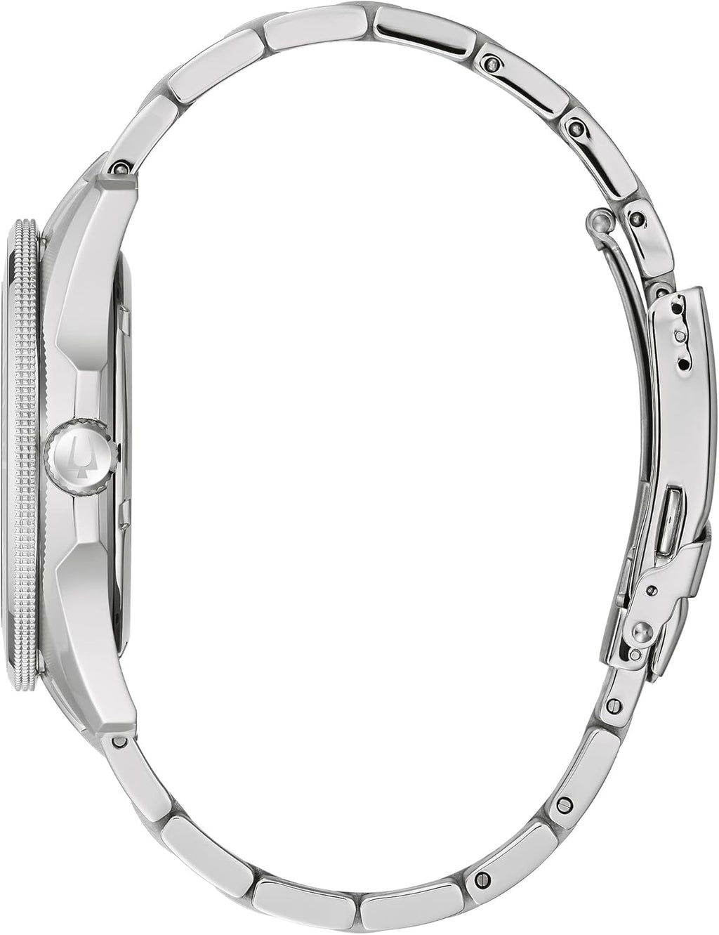 Bulova Men's Marine Star Stainless Steel Quartz Watch, Black Dial L785
