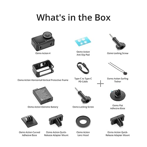 DJI Osmo Action 4 Standard Combo, 4K/120fps Waterproof Action Camera Z960
