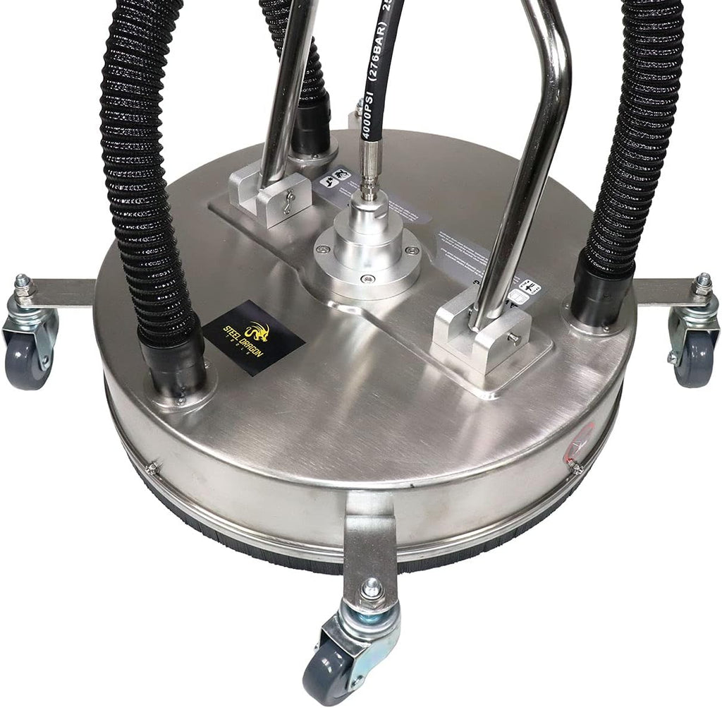21" Stainless Steel Surface Cleaner with Vacuum Port and Wand Y7292