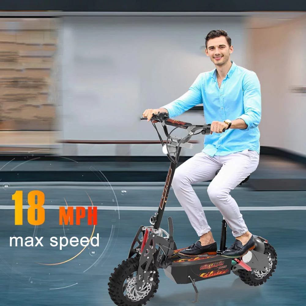 SKRT Electric Scooter 1600W 36V Foldable Adult Commuter V4221
