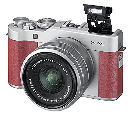 Fujifilm X-A5 Mirrorless Digital Camera with 15-45mm Lens, Silver R427110