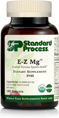 Standard Process - E-Z Mg - Plant-Based, Multiform, Organic, Supports Patients with Inadequate Dietary Magnesium Intake - 180 Tablets