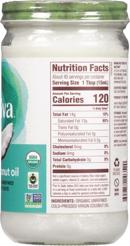 Nutiva Organic Virgin Coconut Oil, 23 Ounce (Pack of 2) L629
