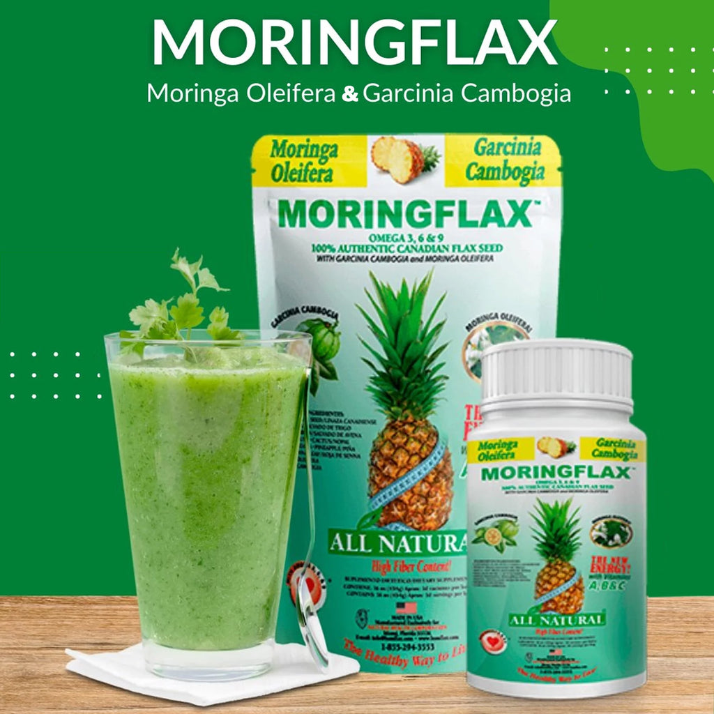 Moringflax 100% Canadian Flax Seed with Garcinia Cambogia & Moringa Oleifera, 16 oz A258