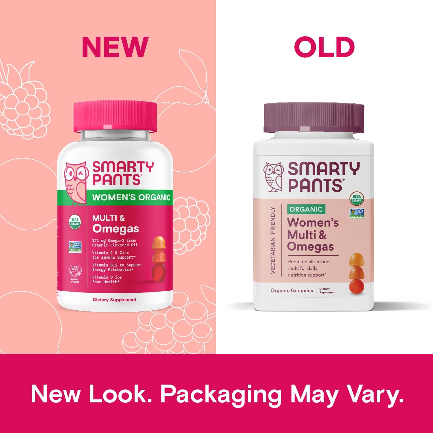 SmartyPants Organic Women's Multivitamin Gummies, 120 Count Y687