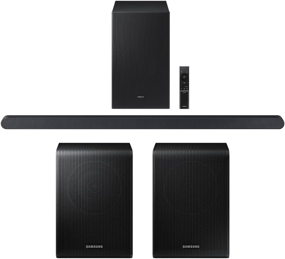 SAMSUNG HW-S700D 3.1ch Q-Series Wireless Dolby Atmos Soundbar (2024) Bundle with SWA-9200S Wireless Surround Speakers