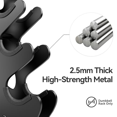 Dumbbell Rack Stand with Protective Edge Rubber Covers for Home Gym P303197