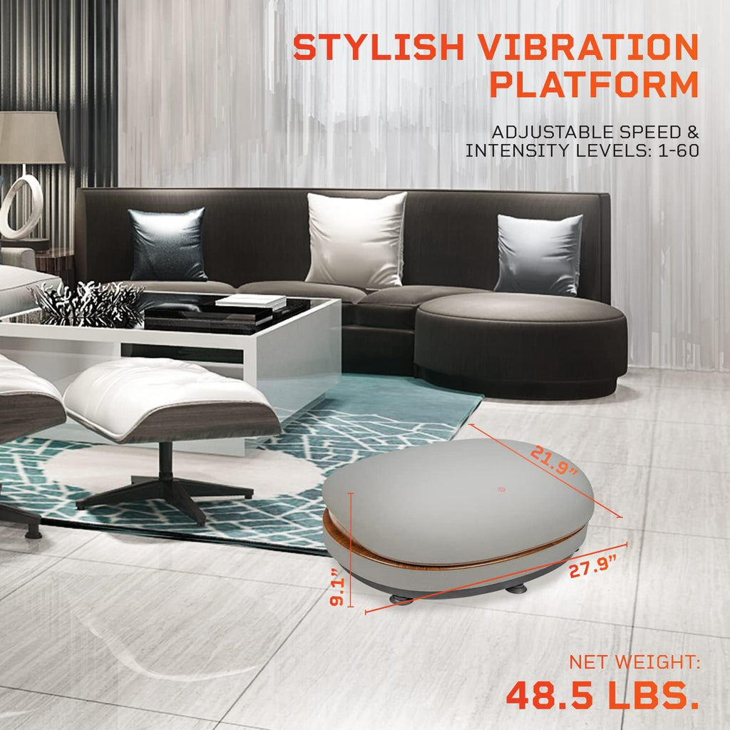 LifePro RelaxaVibe Vibration Plate Exercise Machine with Heated Ottoman R566006