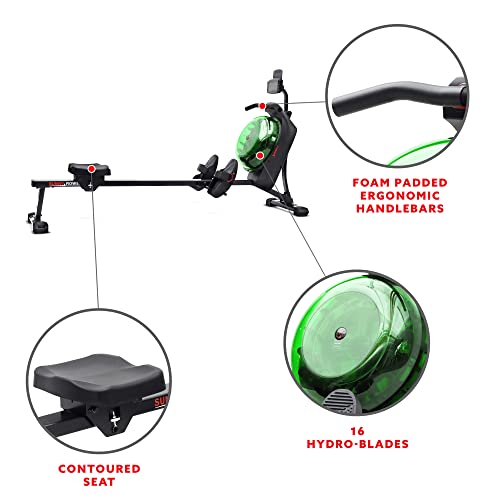 Sunny Health & Fitness Elite Water Rowing Machine T4389