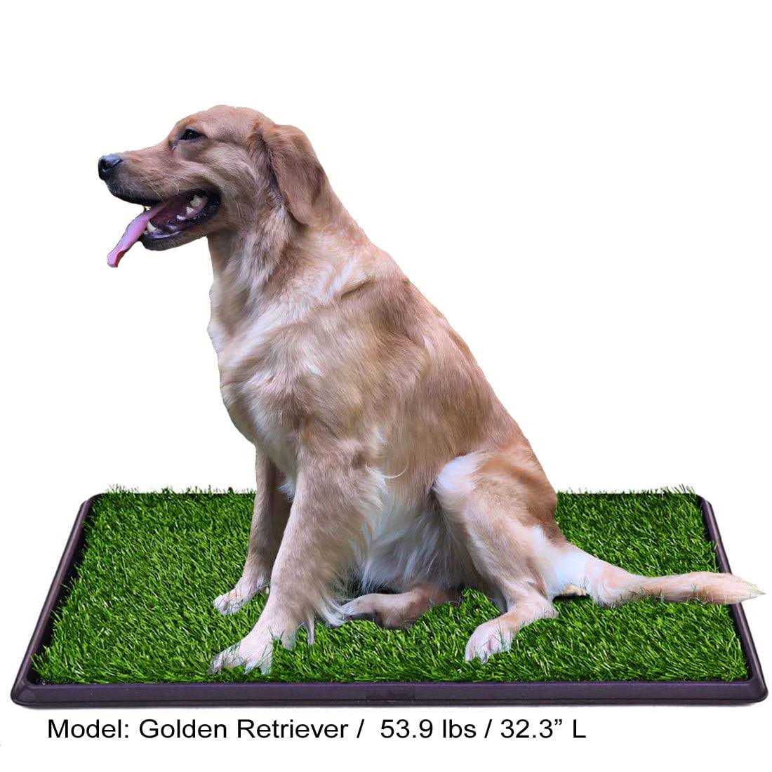 Lomantown Fake Grass Dog Potty Pad with Tray C512057